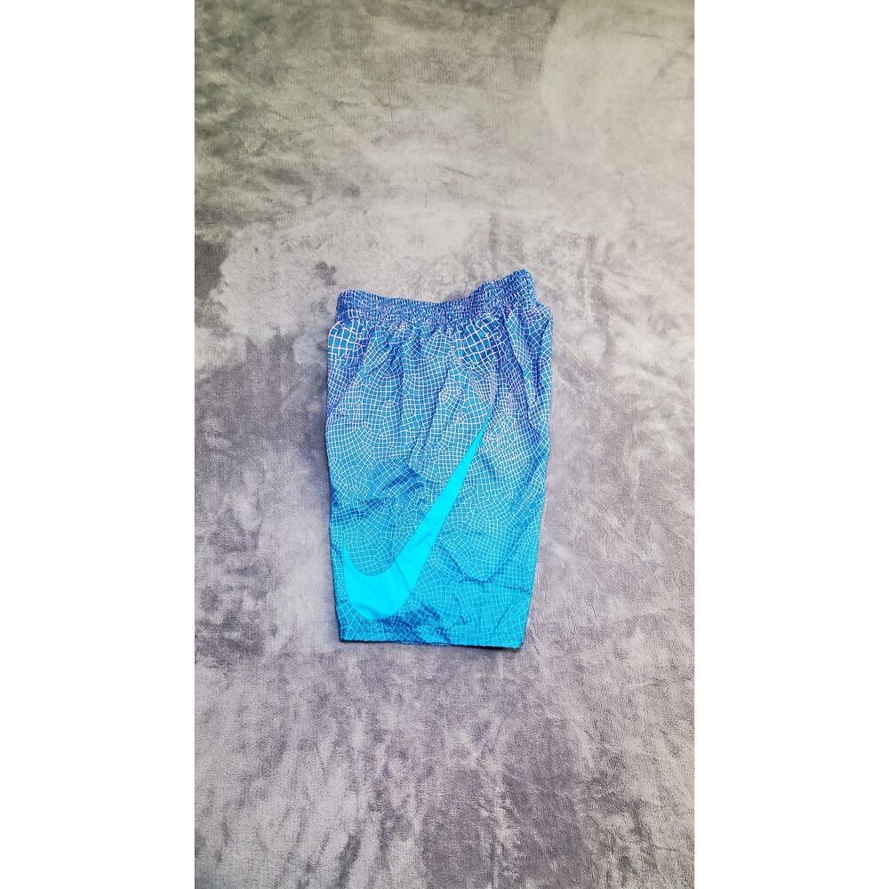Nike Boys' Sz L Blue and Purple Swim Trunks with Gradient Design Summer C12-9 - Picture 5 of 8